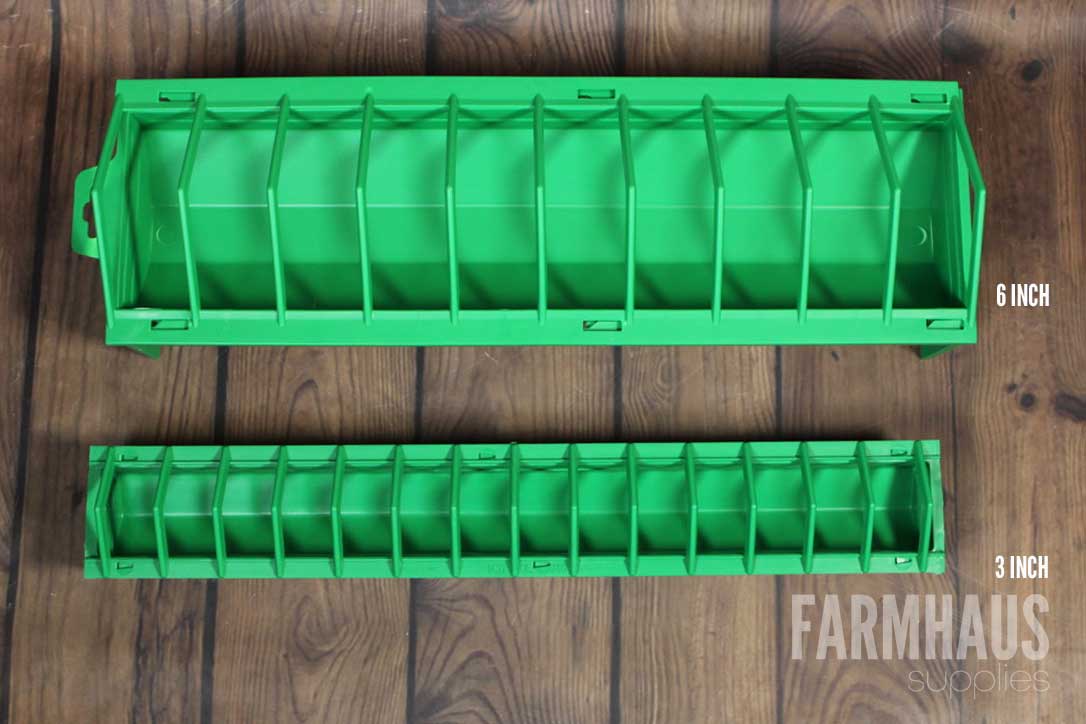 Linear Trough Feeder with Grid for Chicks (50cm) - 3 inch Wide