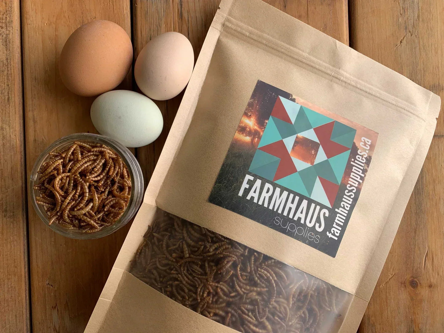 Dried Mealworms - Produced in Canada 22lb (10kg)