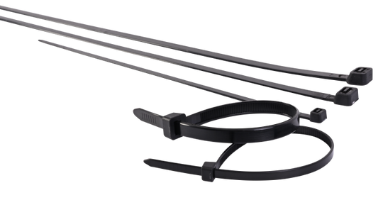 Nylon Zip Ties 100-pack, Various Sizes