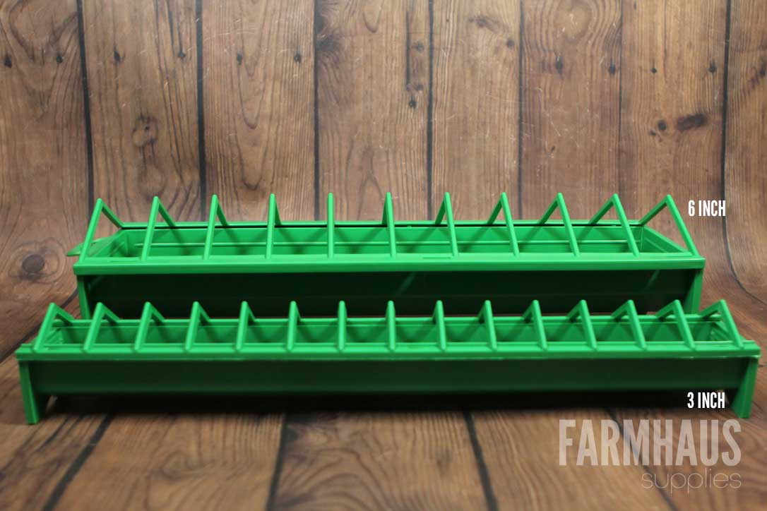 Linear Trough Feeder with Grid for Chicks (50cm) - 6 inch Wide