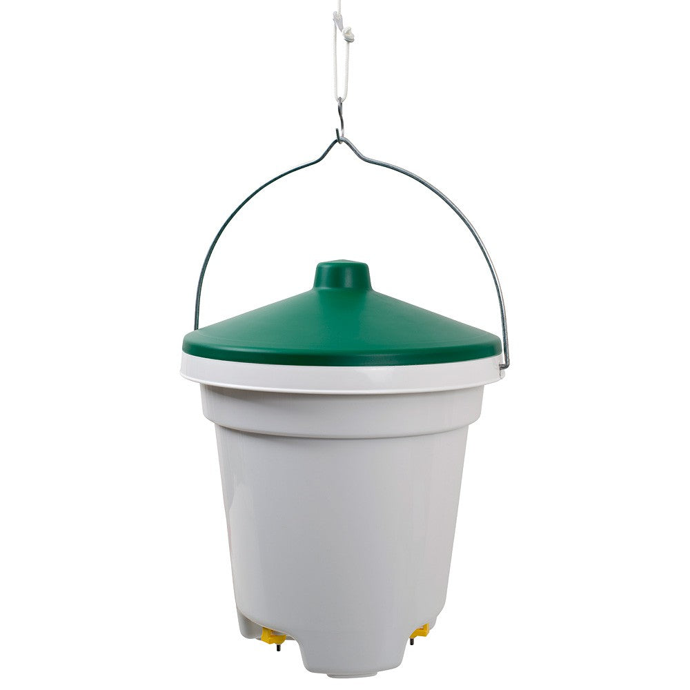 Hanging Bucket Waterer with Nipples 12L (3 gal)